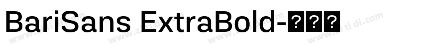 BariSans ExtraBold字体转换